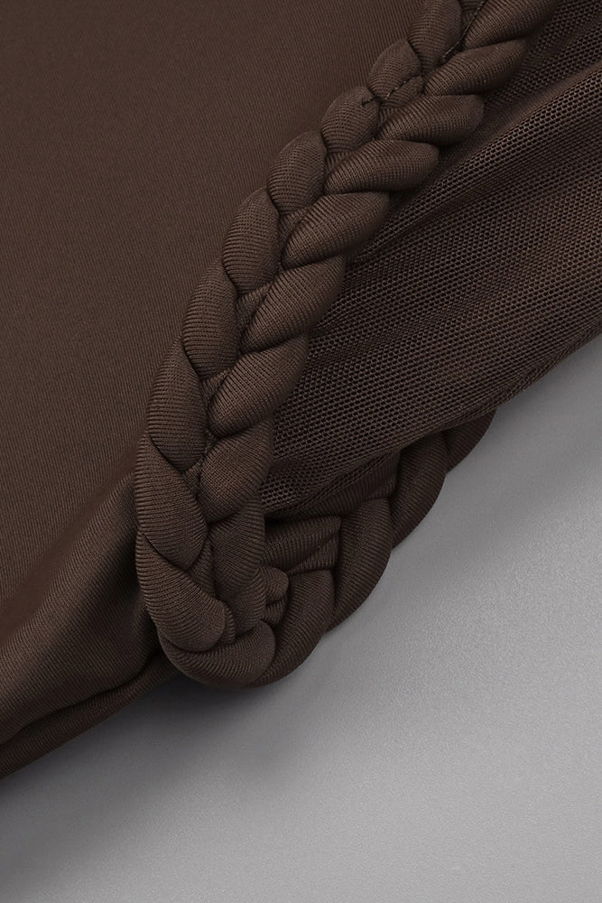 Corset Mesh Elegance Mirage Maxi Dress