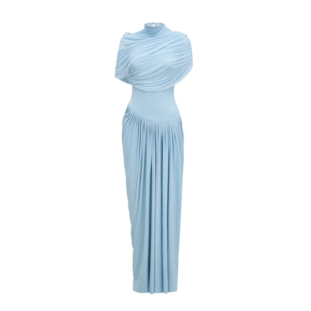 Inaya Robe Longue - Bleu ciel