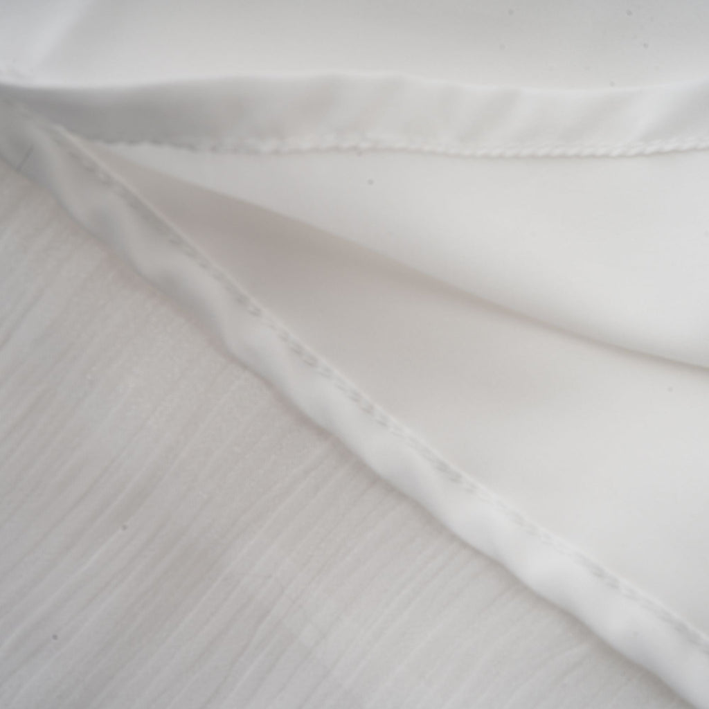 Rosier fully-pleated cinched mini dress in White