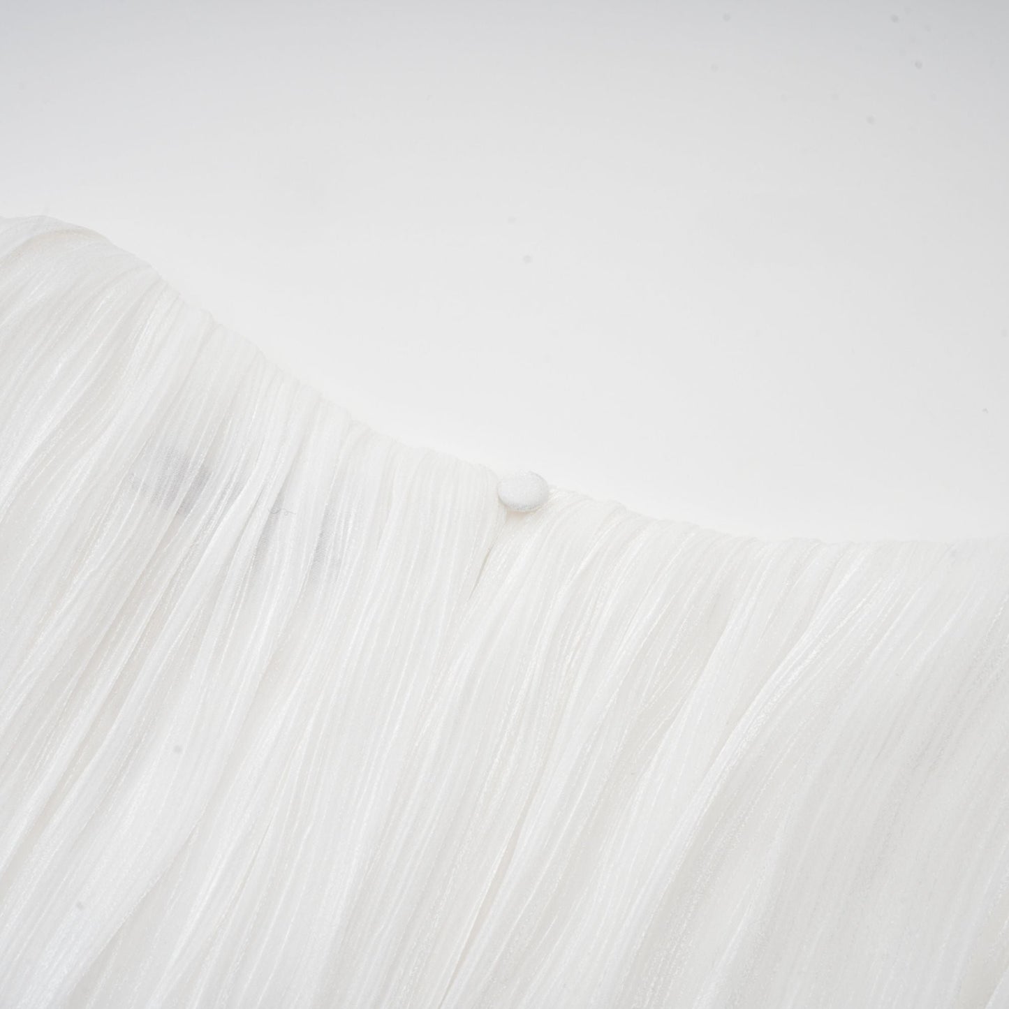 Rosier fully-pleated cinched mini dress in White