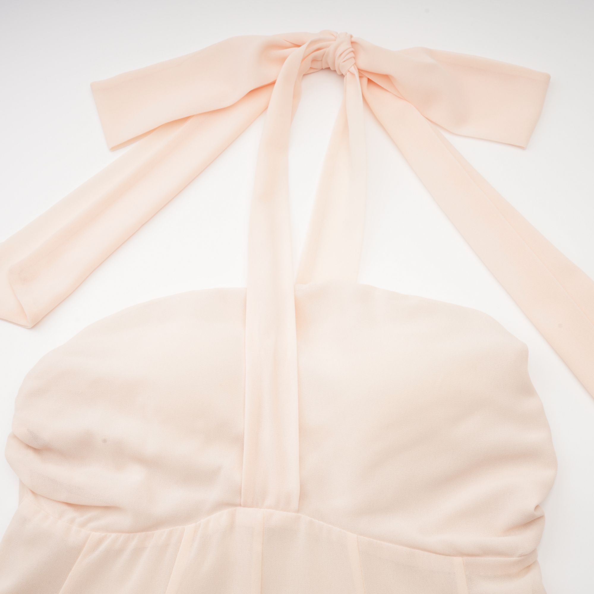 Esmerie Sleeveless Bustier Mini Dress with Back Tie Detail