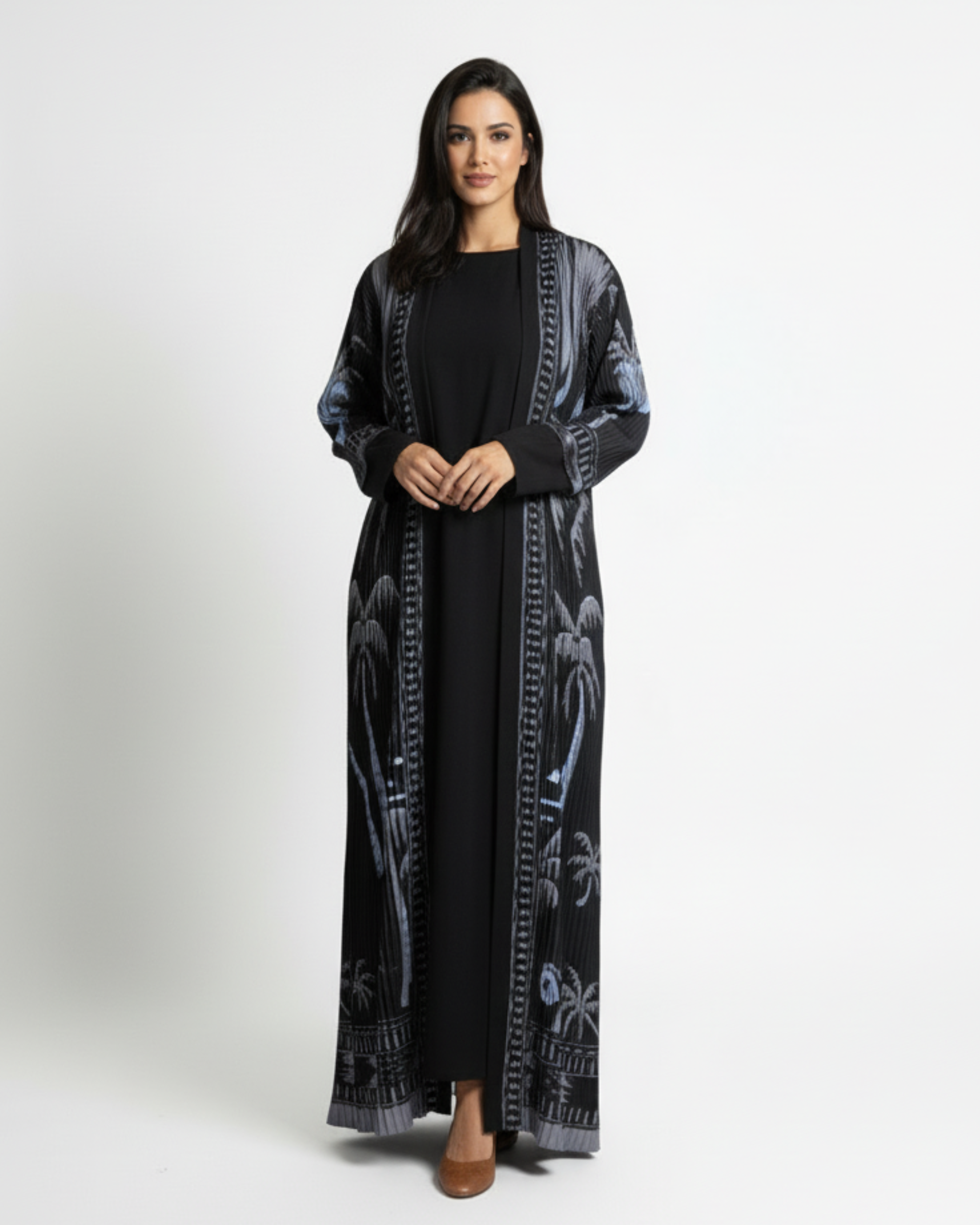 Issey Abaya – Tissu Plissé Luxe Inspiré Issey Miyake