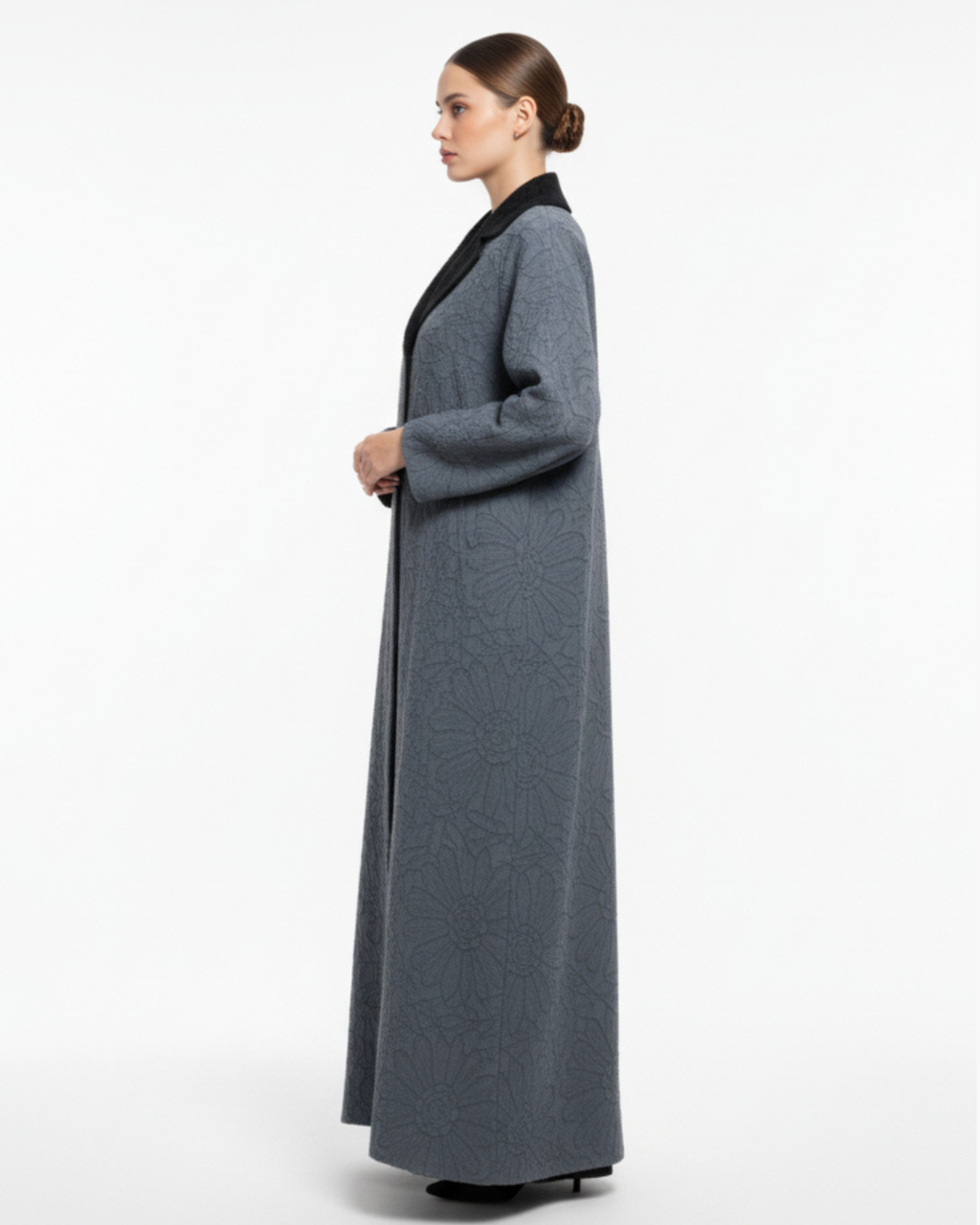 Issey Abaya Réversible – Tissu Plissé Luxe Inspiré Issey Miyake