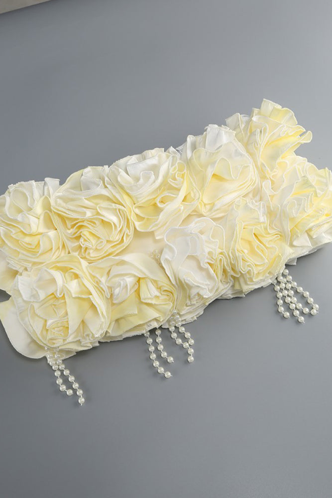 Halter Corset Hand Embroidered Floral Dess