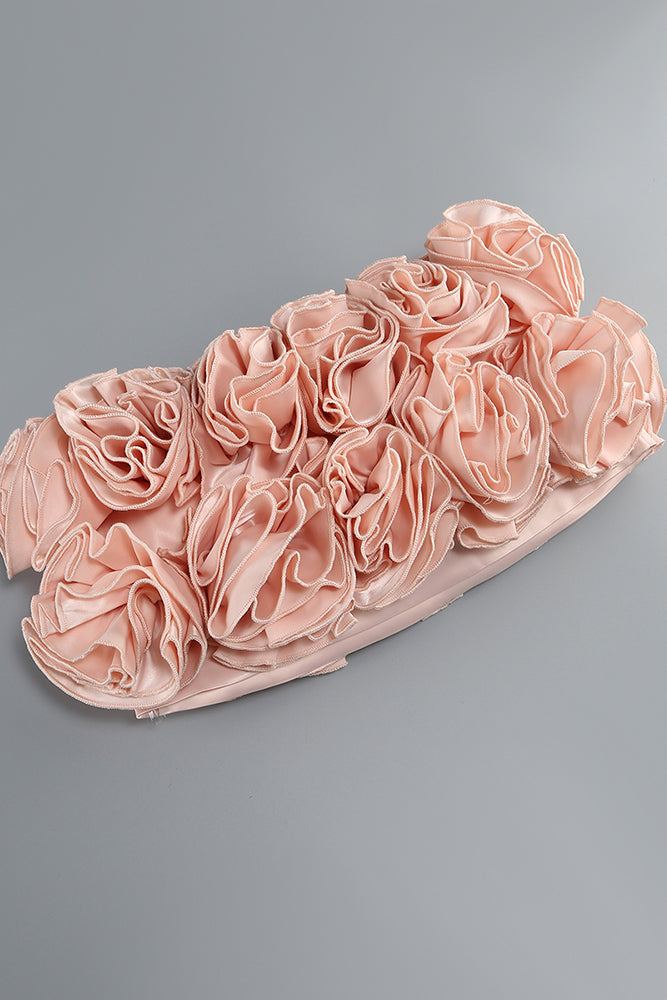 Halter Corset Hand Embroidered Floral Dess