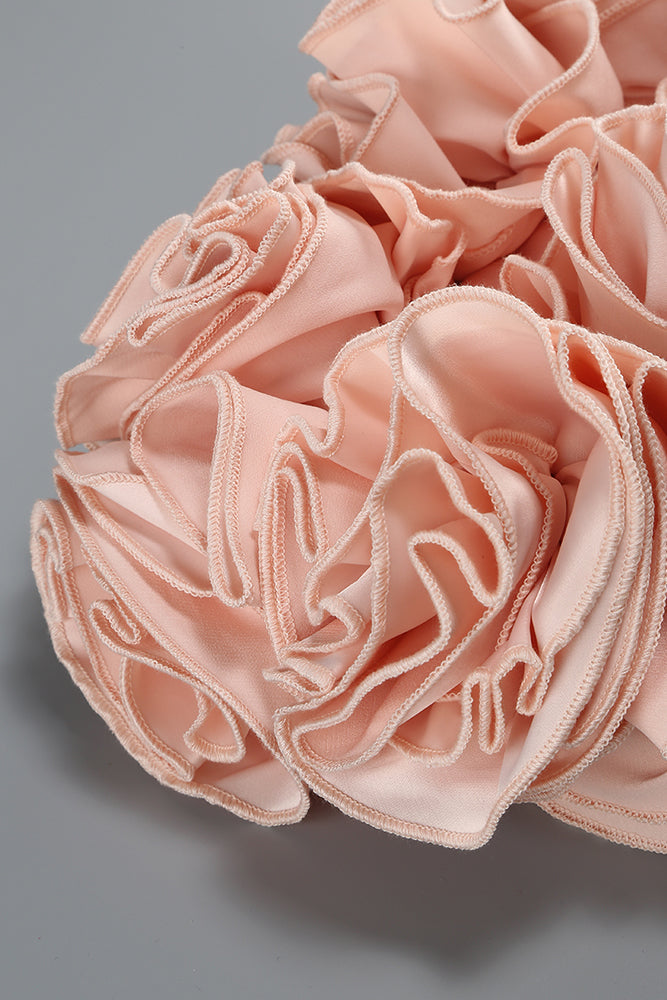 Halter Corset Hand Embroidered Floral Dess