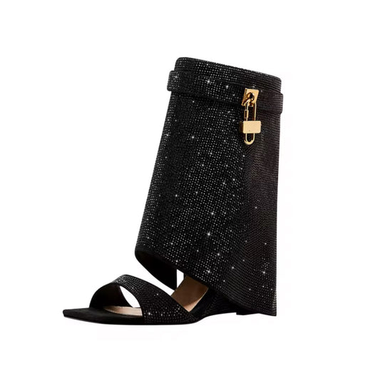 Glitter Wedge Sandals – Sparkly Platform Sandals for Women