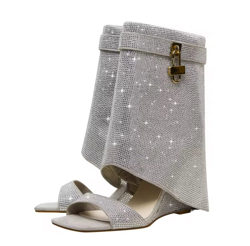 Glitter Wedge Sandals – Sparkly Platform Sandals for Women