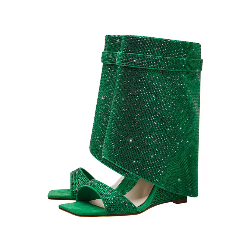 Glitter Wedge Sandals – Sparkly Platform Sandals for Women