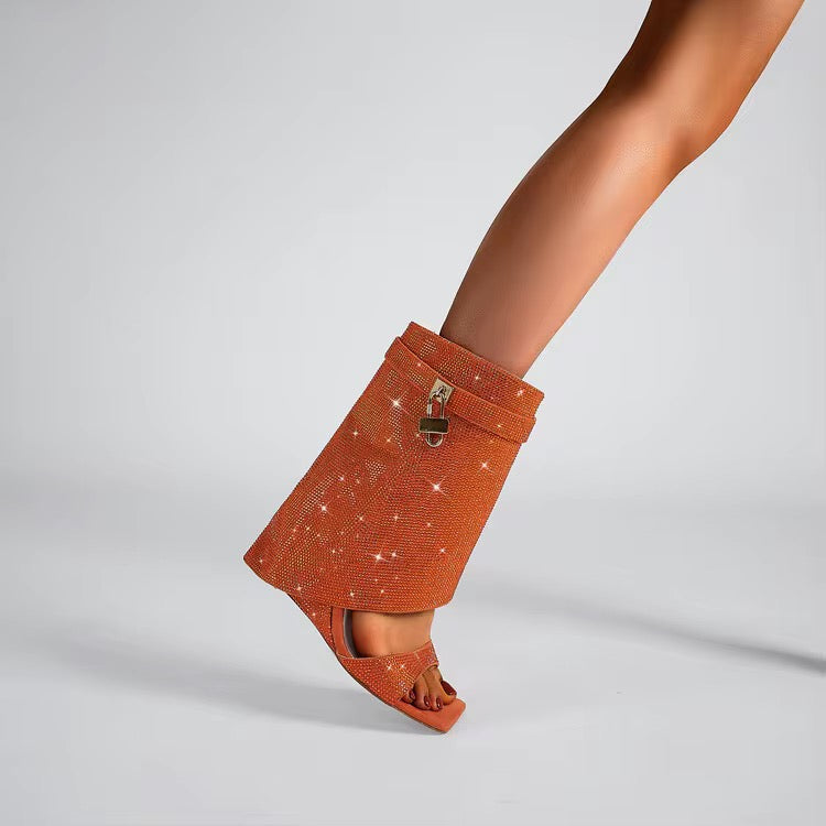 Glitter Wedge Sandals – Sparkly Platform Sandals for Women