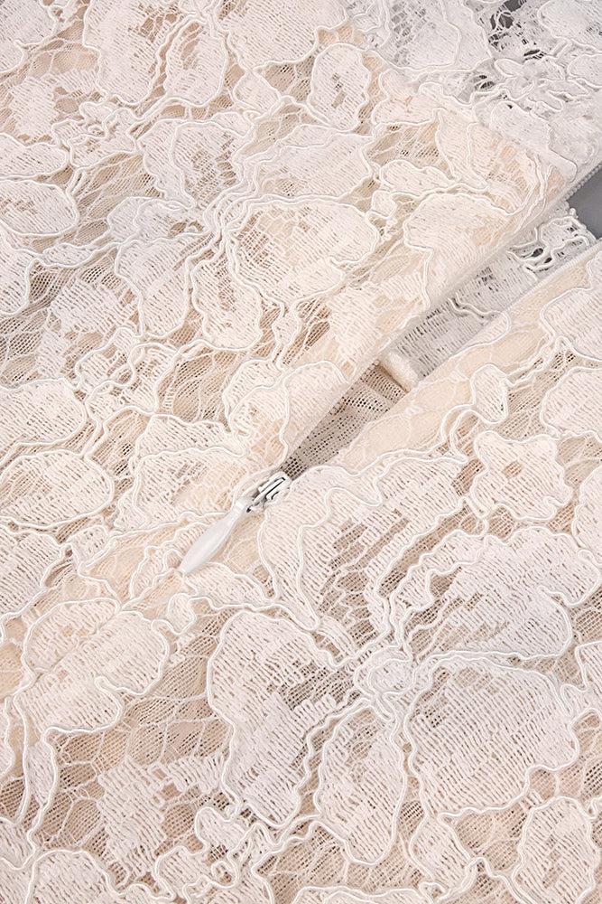 Long Sleeve Lace Corset Maxi Dress