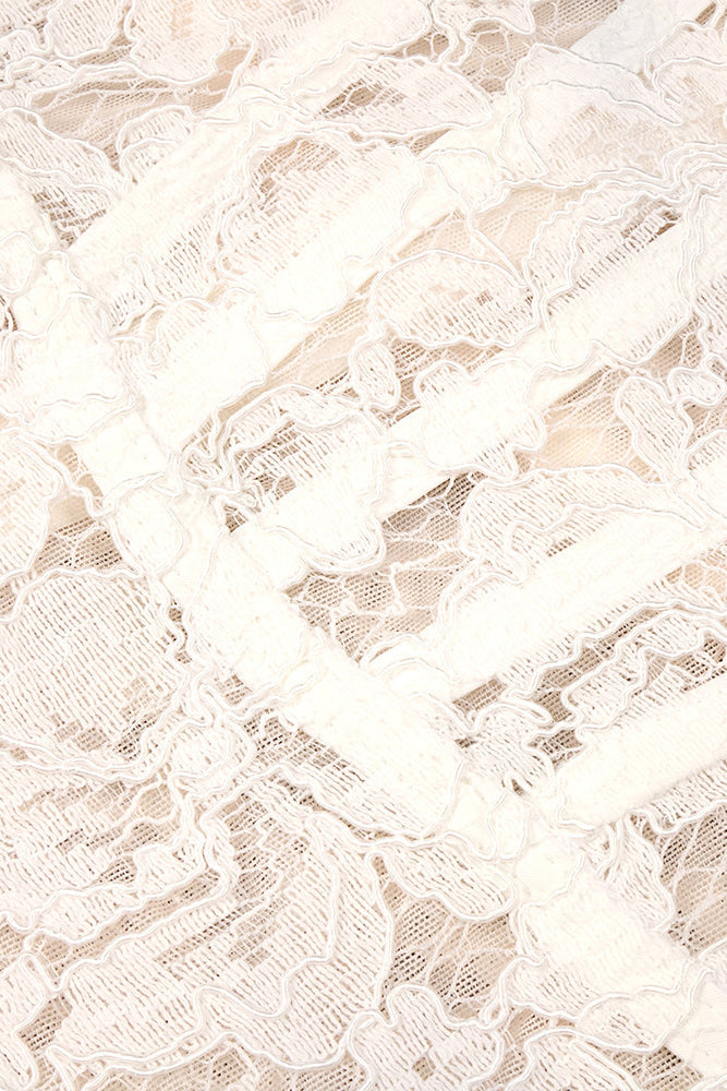 Long Sleeve Lace Corset Maxi Dress