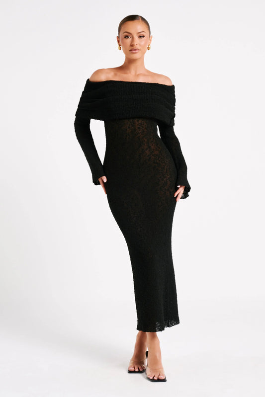 Kimi Long Dress - Black