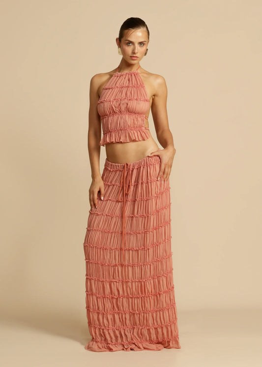 Maria Ensemble Plissé – Blush