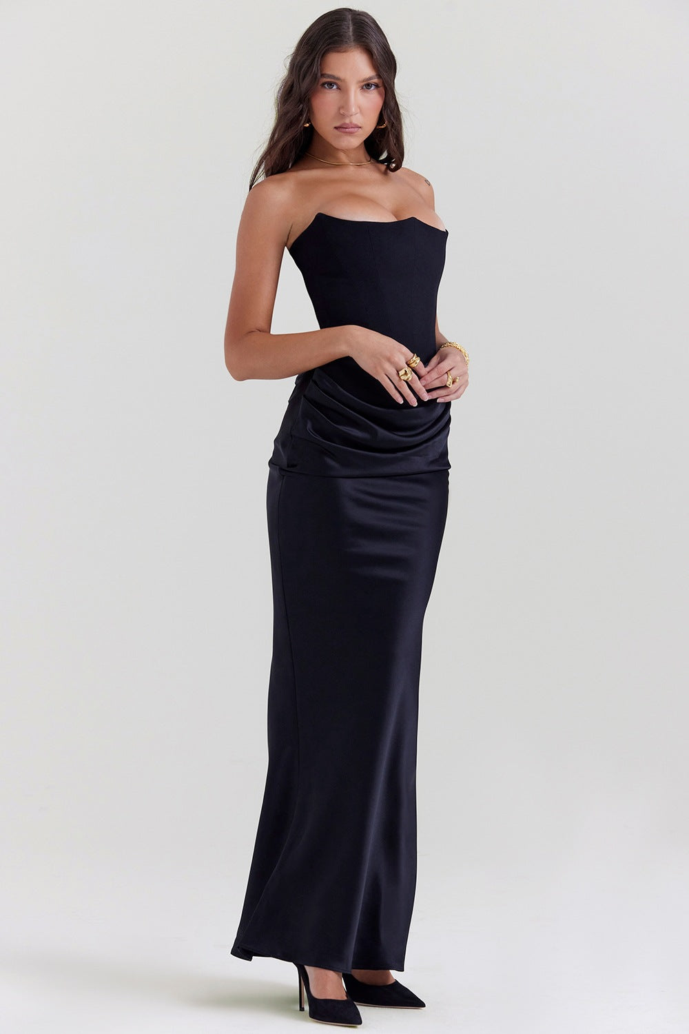 Rosalinda Robe Longue - Noir