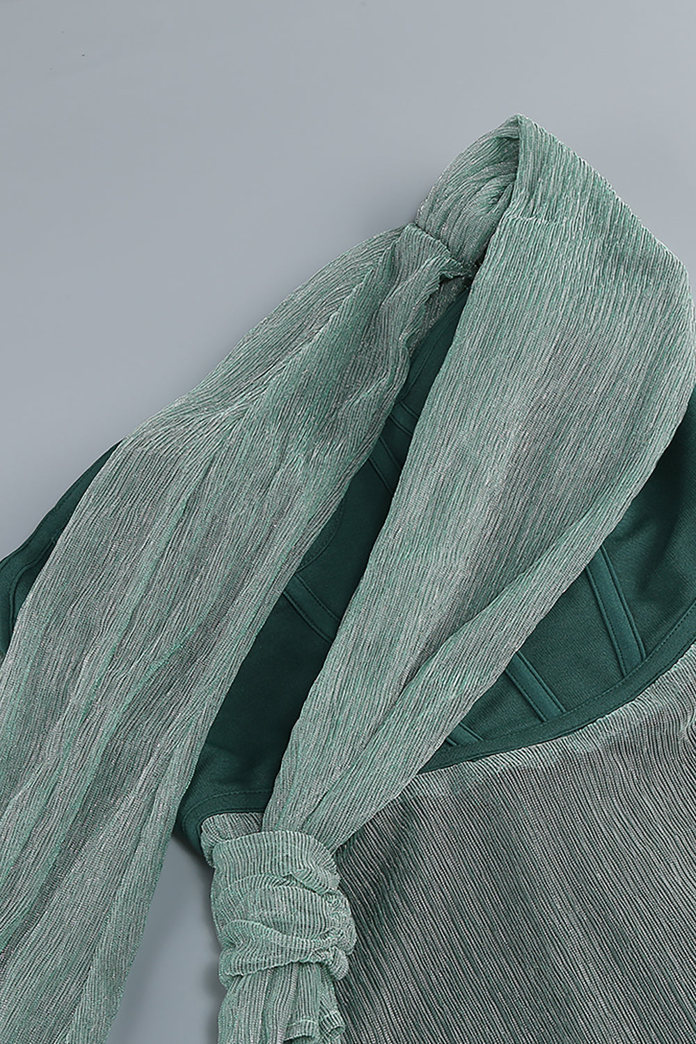 One shoulder Draped Maxi Dress