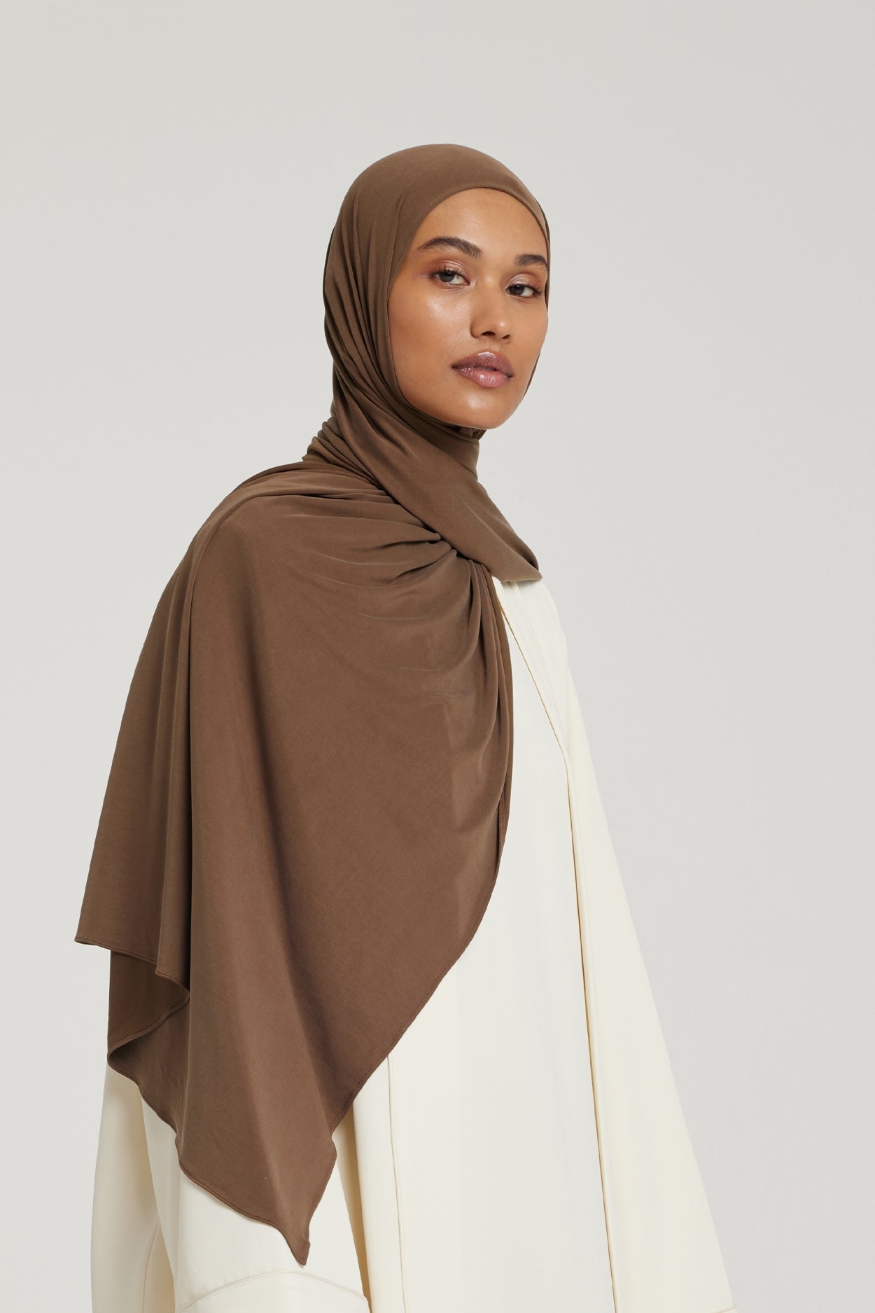 Breathable Jersey Scarf | Chocolate
