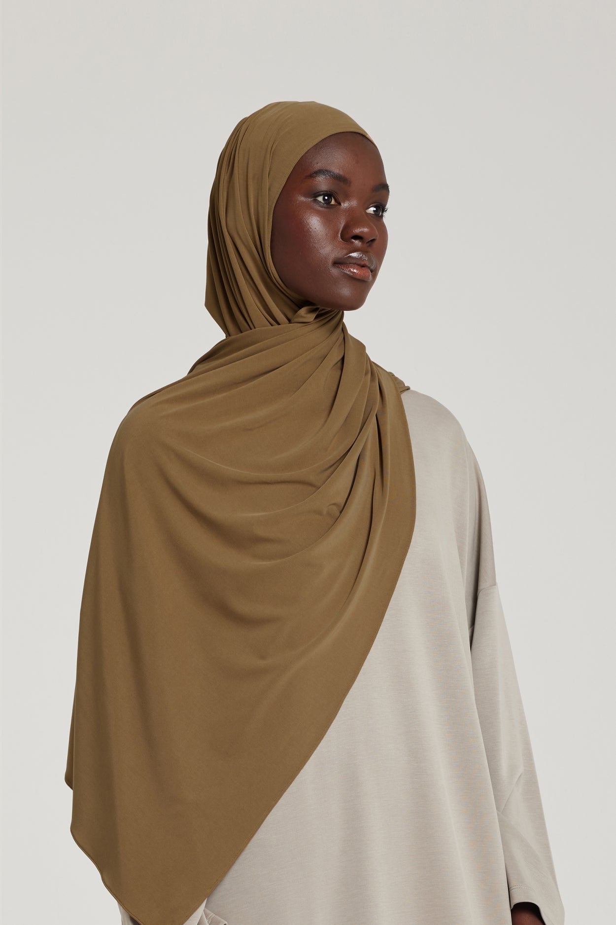 Breathable Jersey Scarf | Espresso
