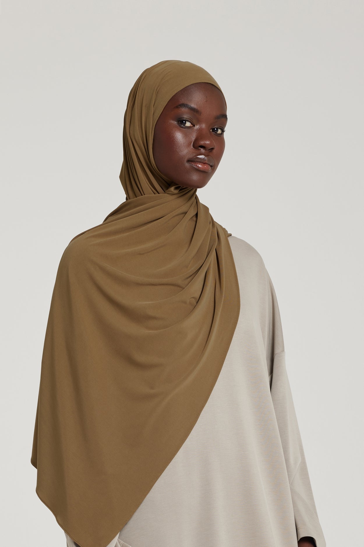 Breathable Jersey Scarf | Espresso