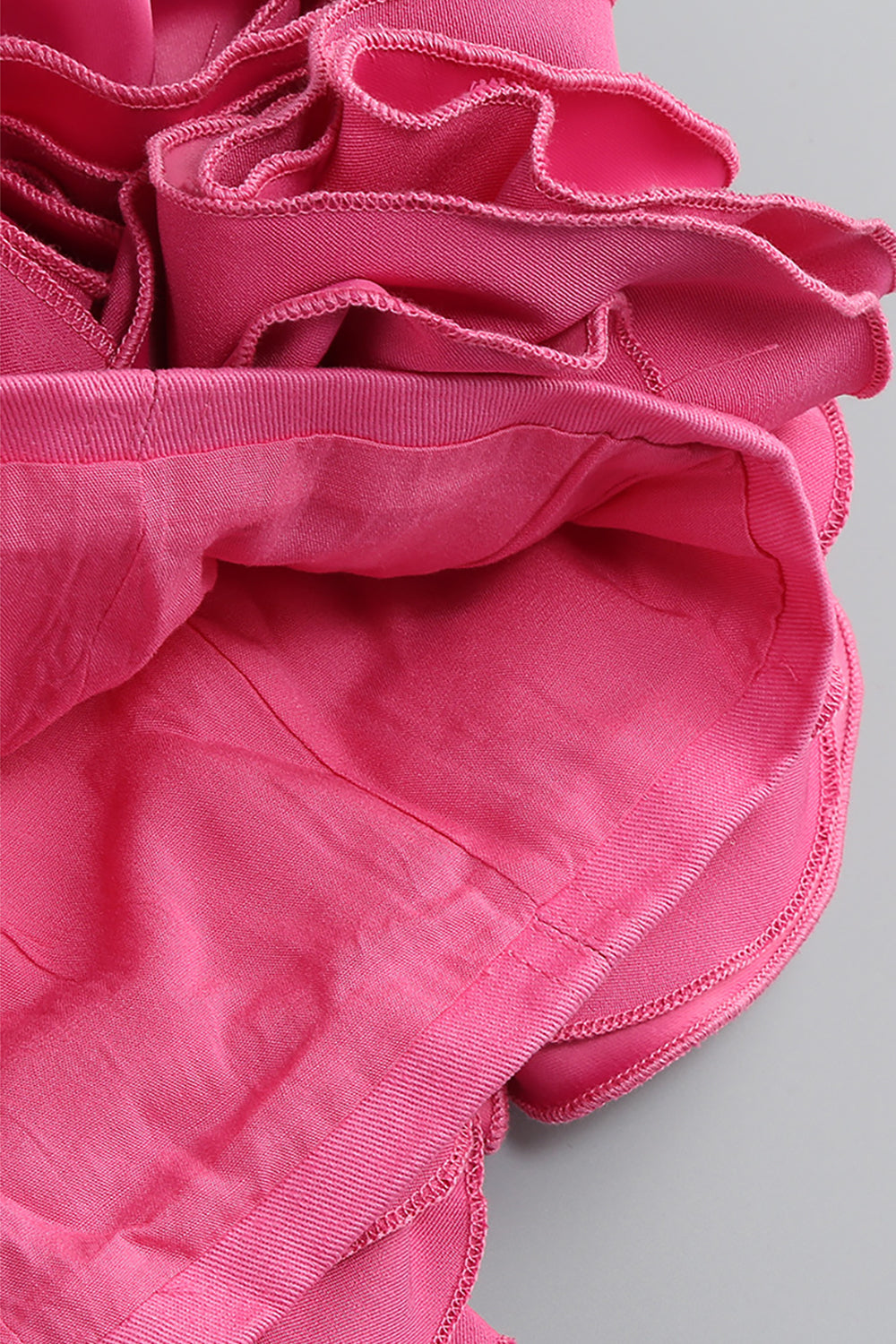 Strapless Corset Ruffled Floral Mini Dress