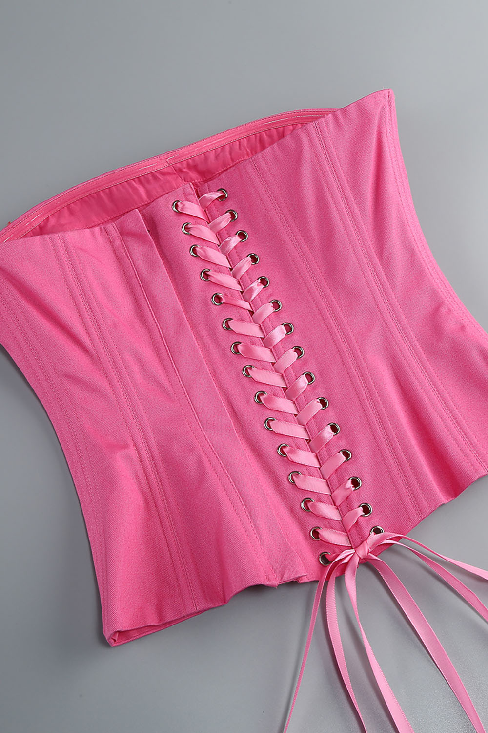 Strapless Corset Ruffled Floral Mini Dress