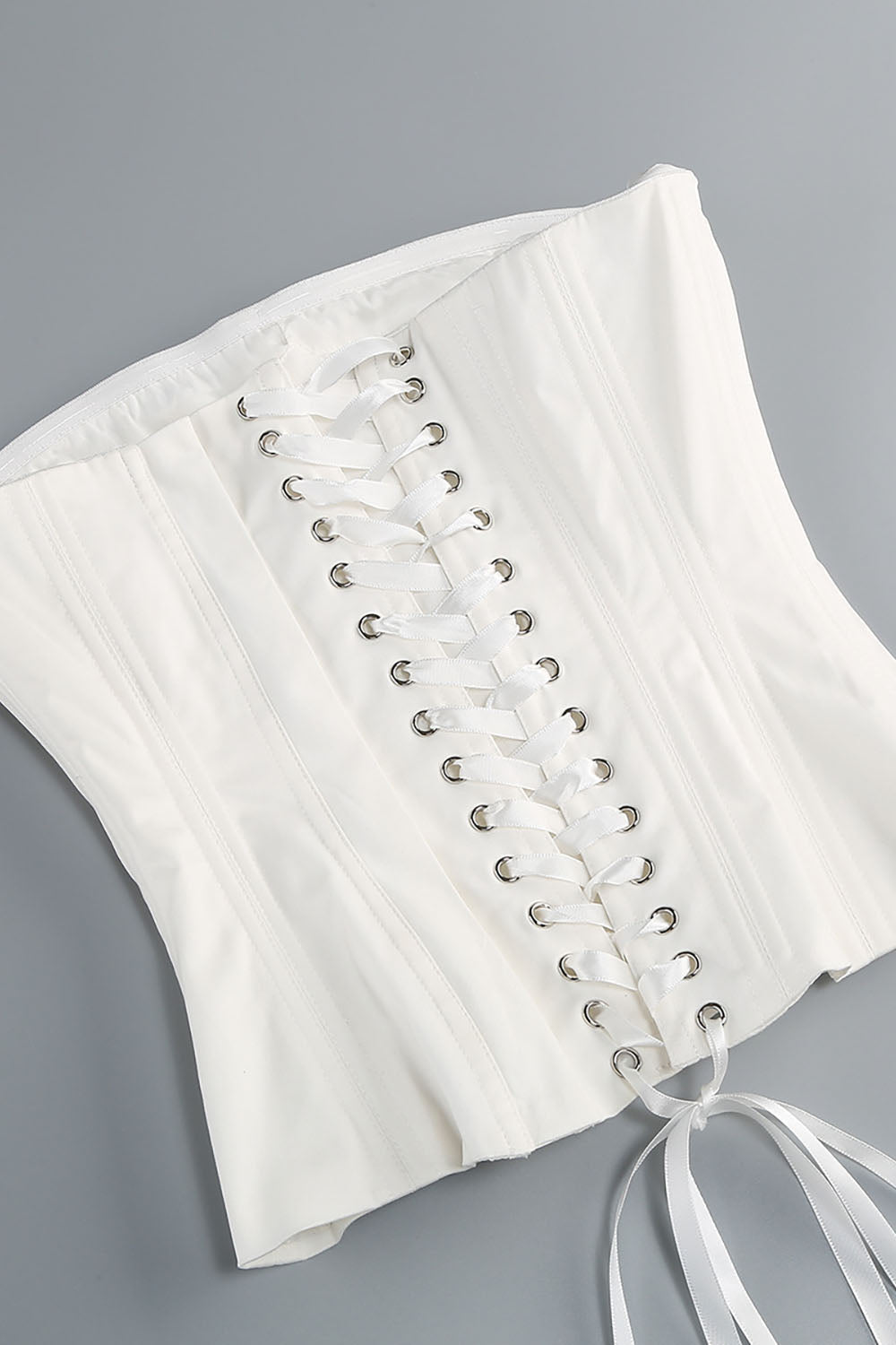 Strapless Corset Ruffled Floral Mini Dress