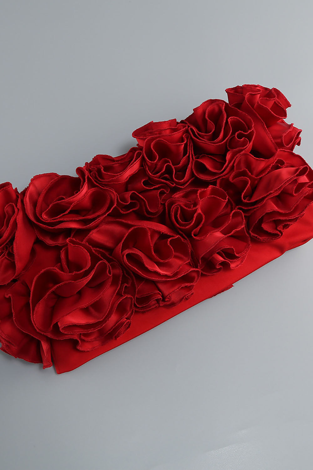 Strapless Corset Ruffled Floral Mini Dress