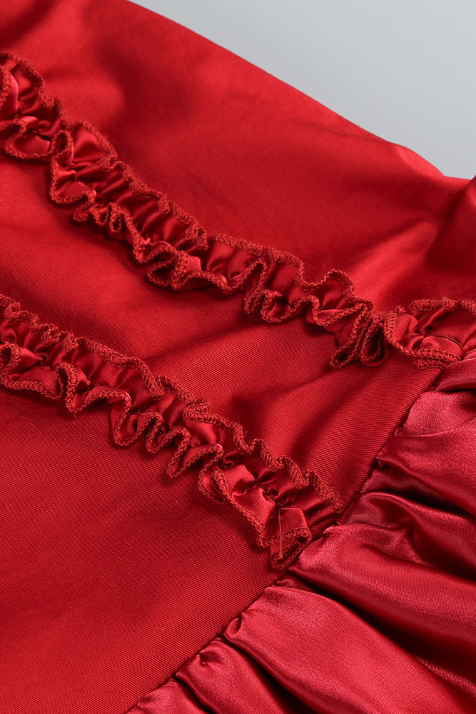 Strapless Ruffle Mini Dresss