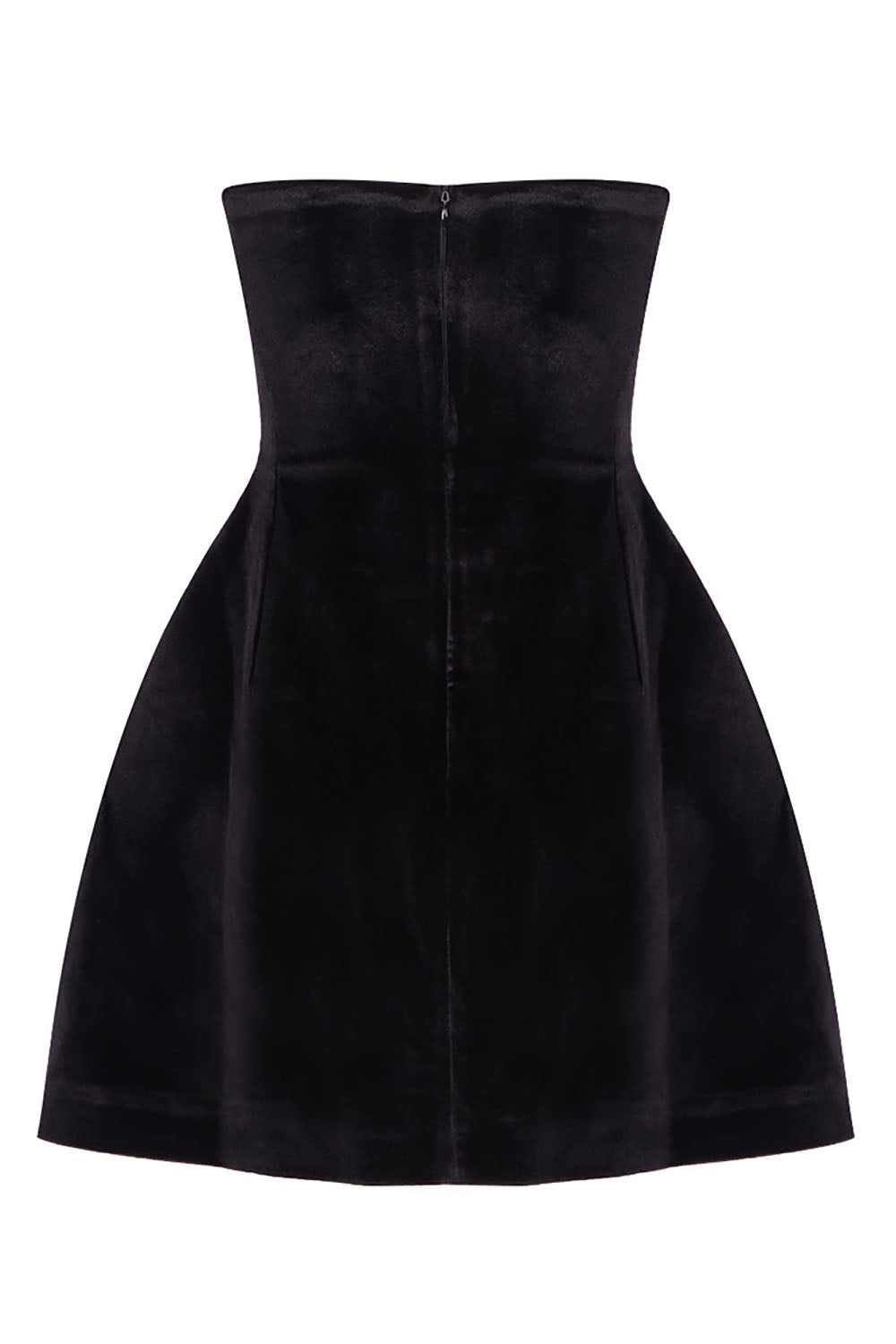 Strappy Crystal Heart Velvet Mini Dress