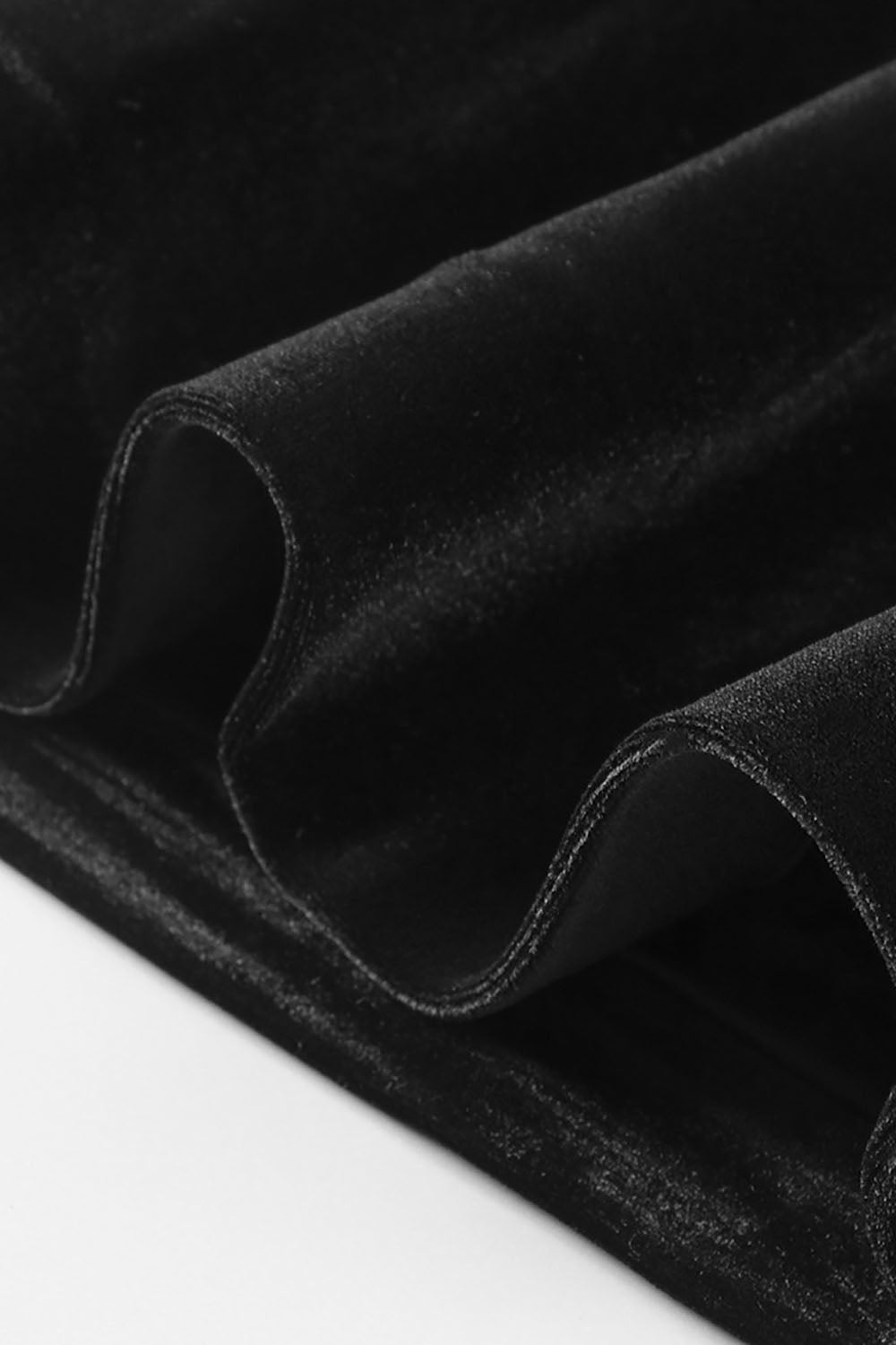 Strappy Crystal Heart Velvet Mini Dress