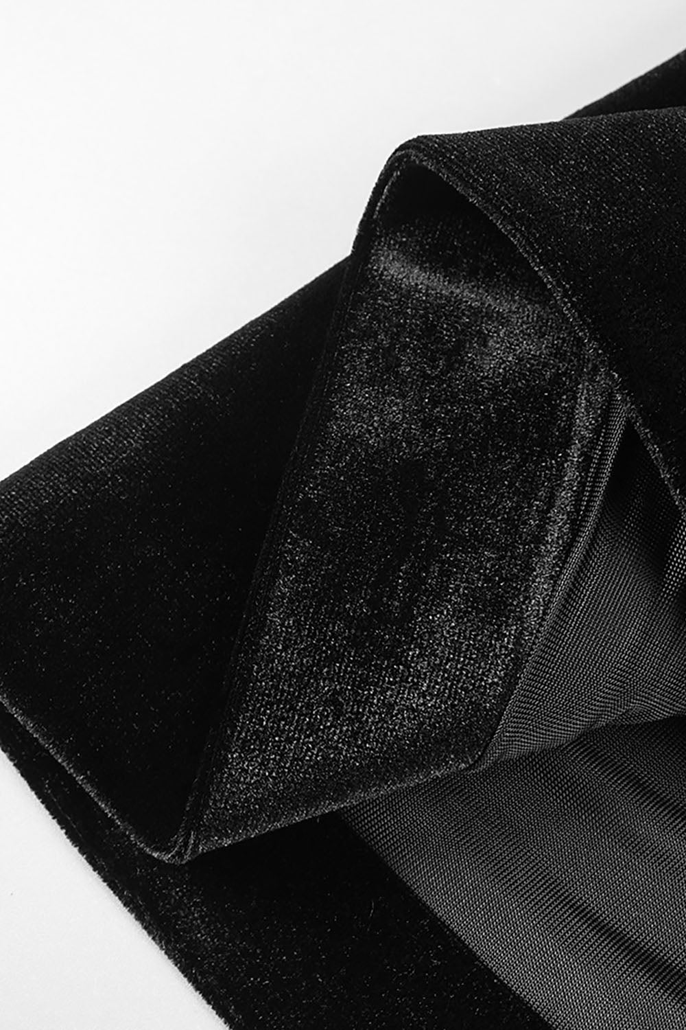 Strappy Crystal Heart Velvet Mini Dress