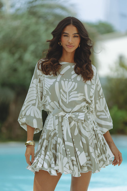 ZILPAH MINI DRESS - TROPICA MONO