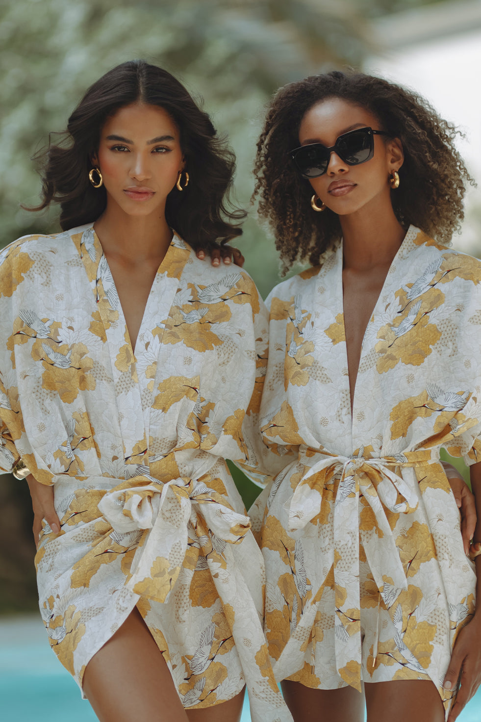 ROMARA LINEN DRESS - ORIENTAL BLOSSOM