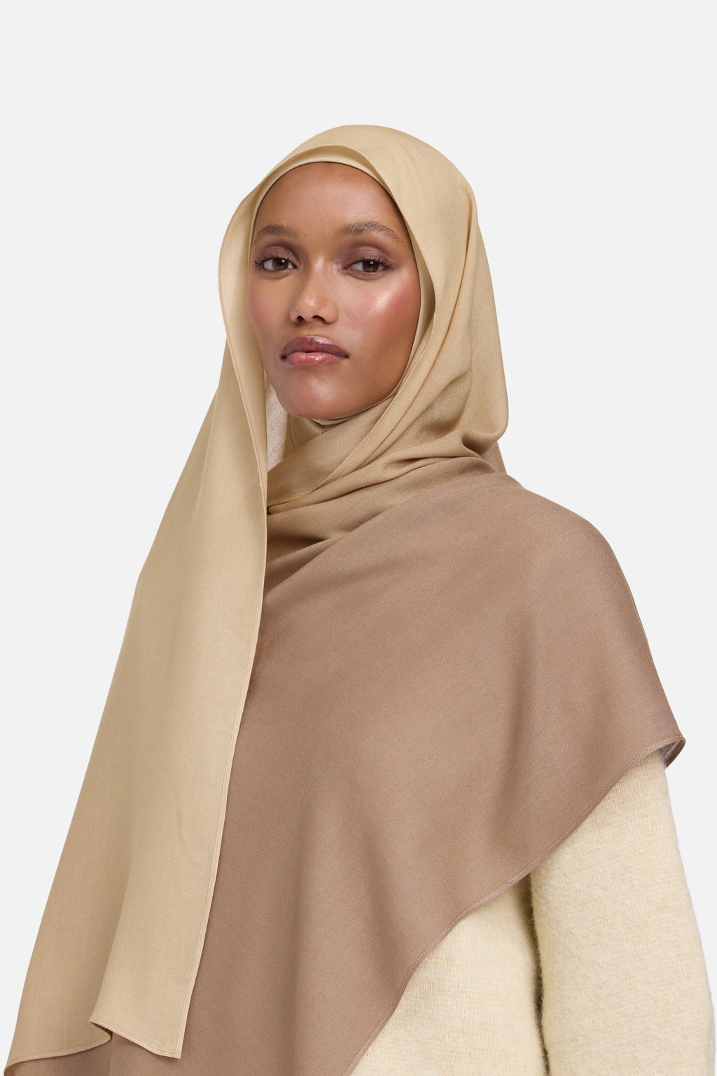 Weightless Woven Scarf | Wood Gradient