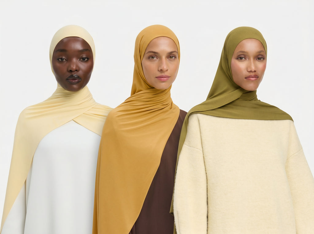 Hijab Jersey de Bambou Respirant  Collection Citronnelle