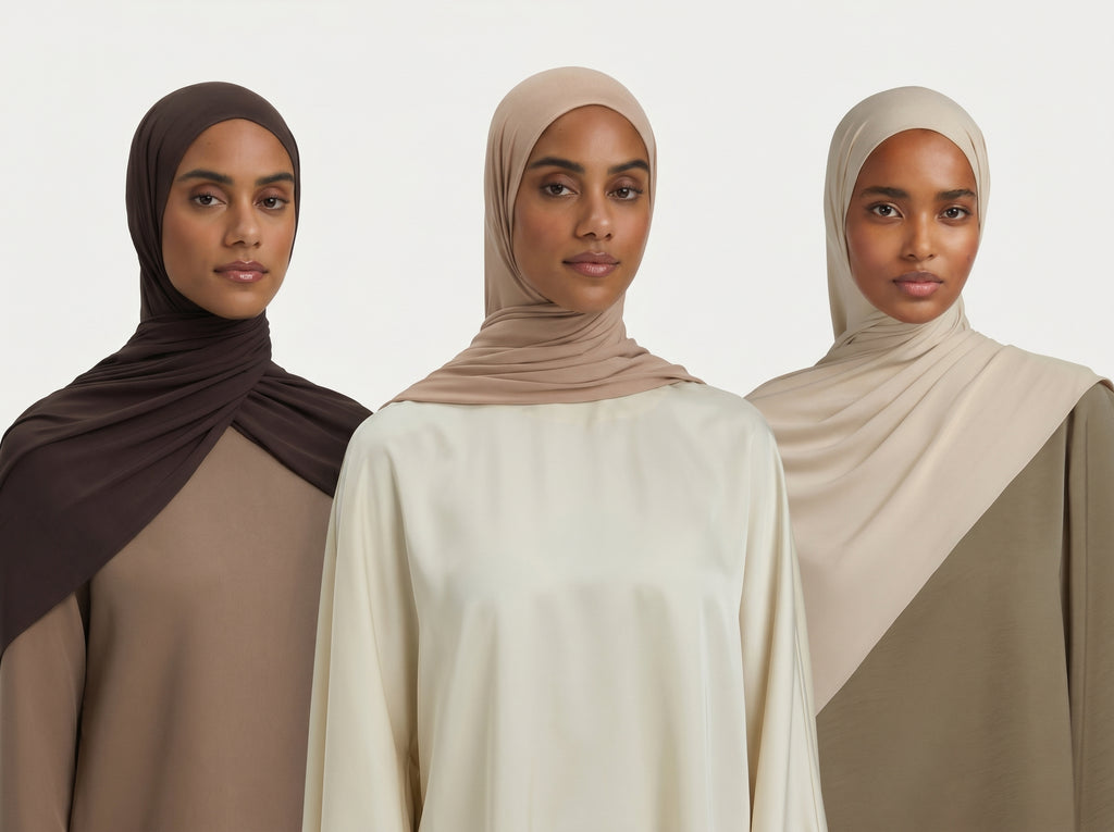 Hijab Jersey de Bambou Respirant Collection Noisette