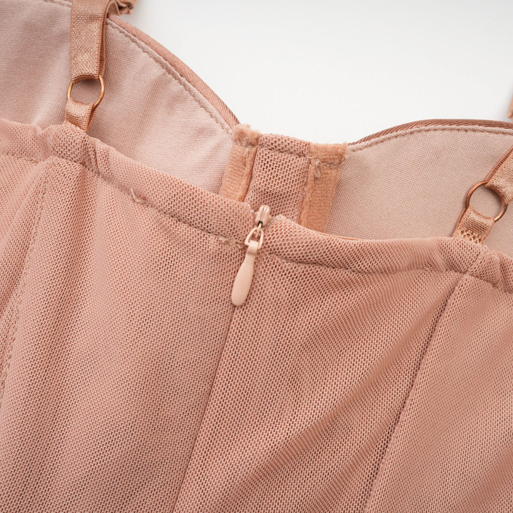 Coline bustier-style mini dress