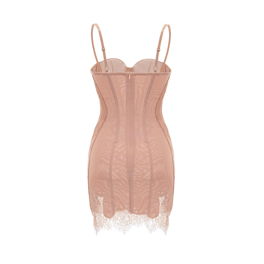 Coline bustier-style mini dress