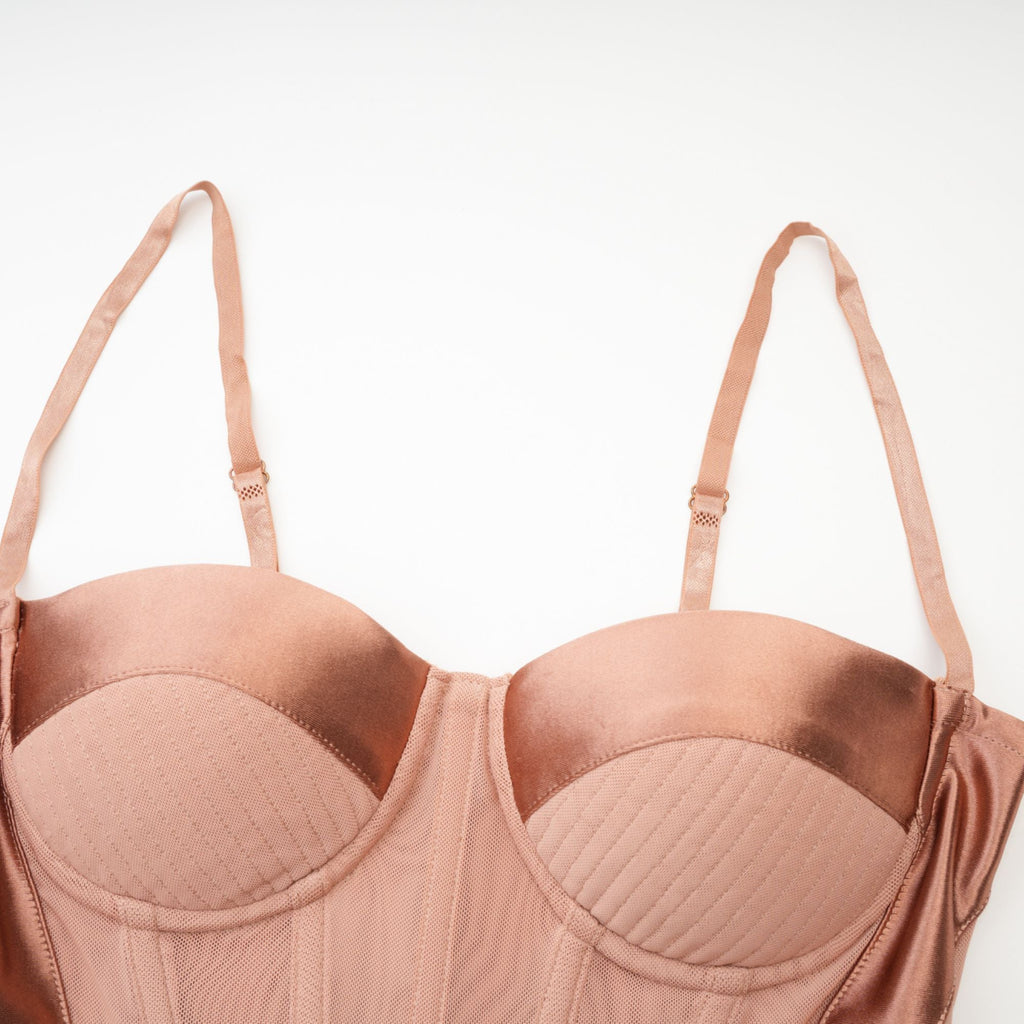 Coline bustier-style mini dress