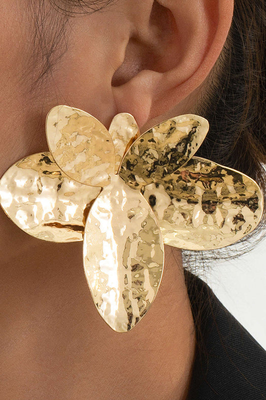 Metal Exaggerated Irregular Earrings