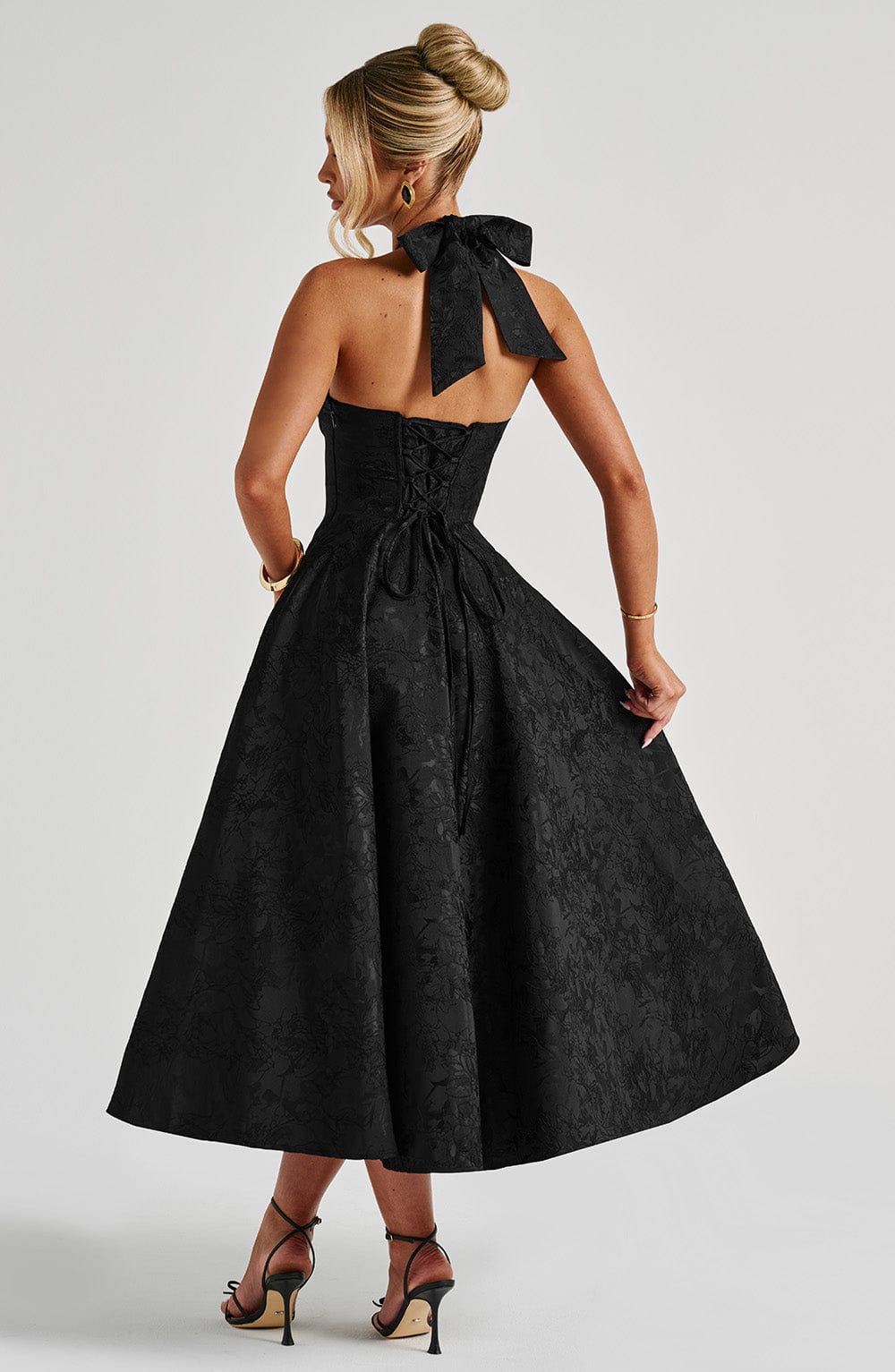 Vestido midi Effie - Negro