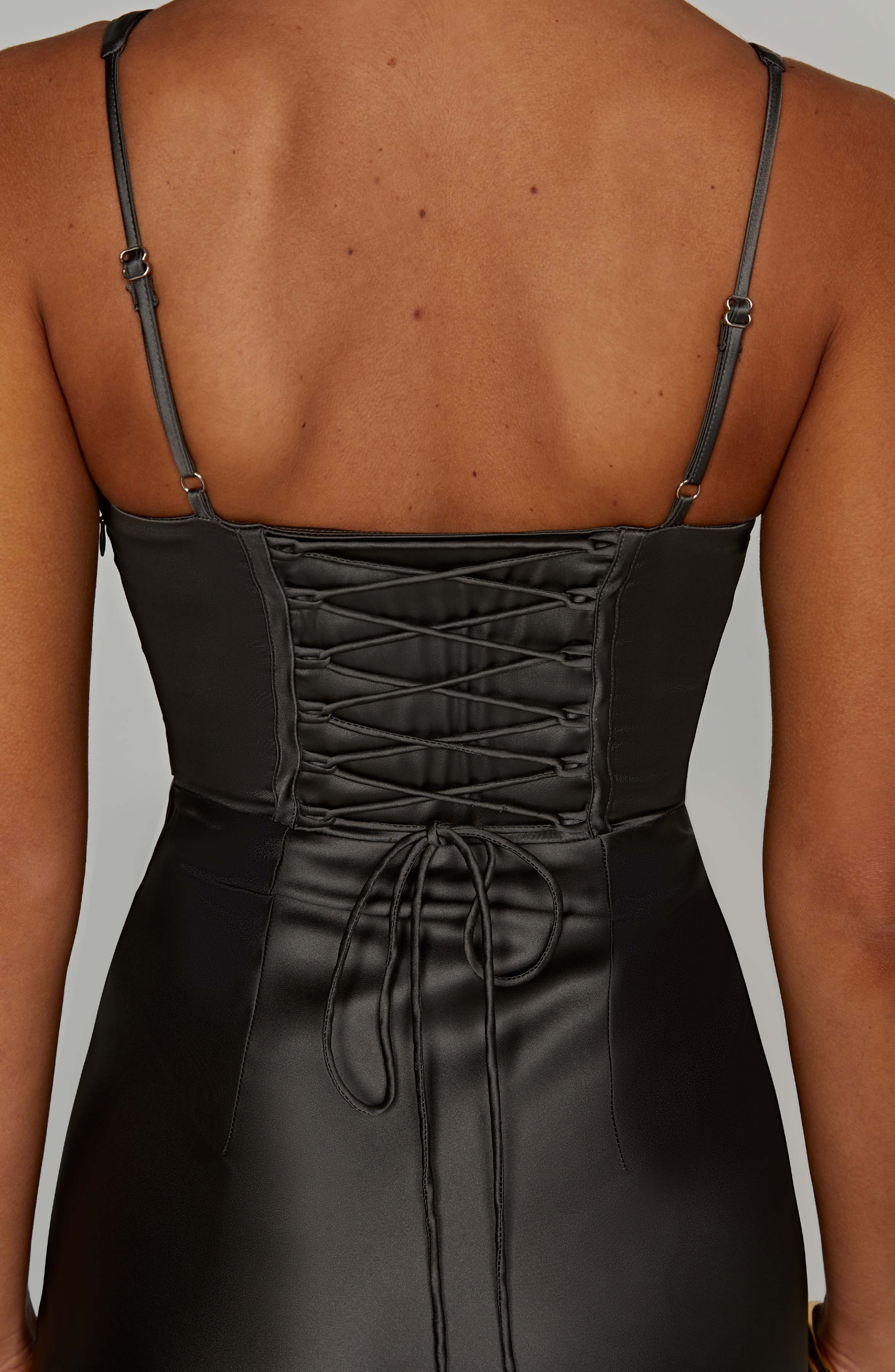 Vestido largo Shae - Carbón