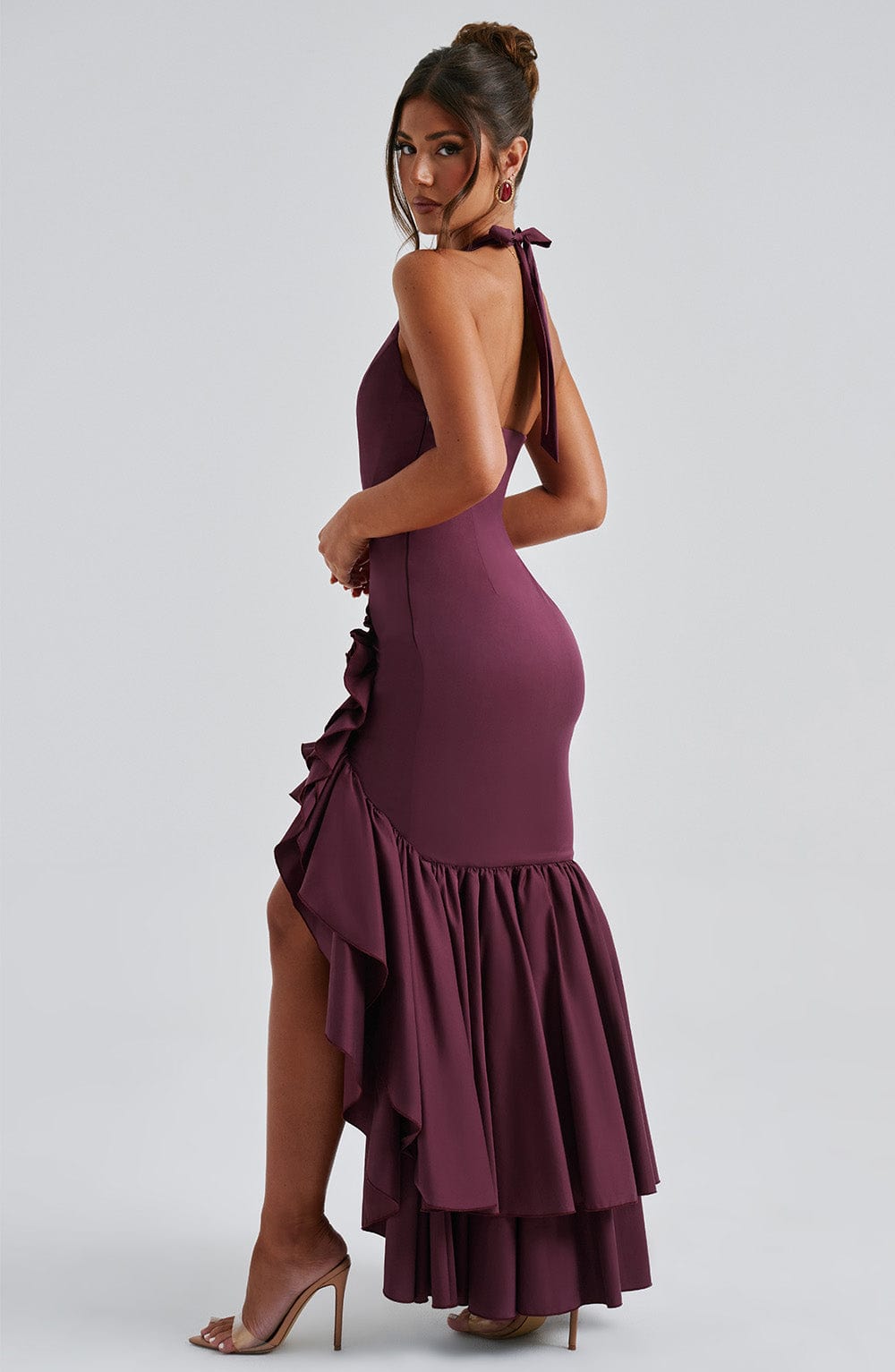 Safya Maxi Dress - Cherry Lacquer
