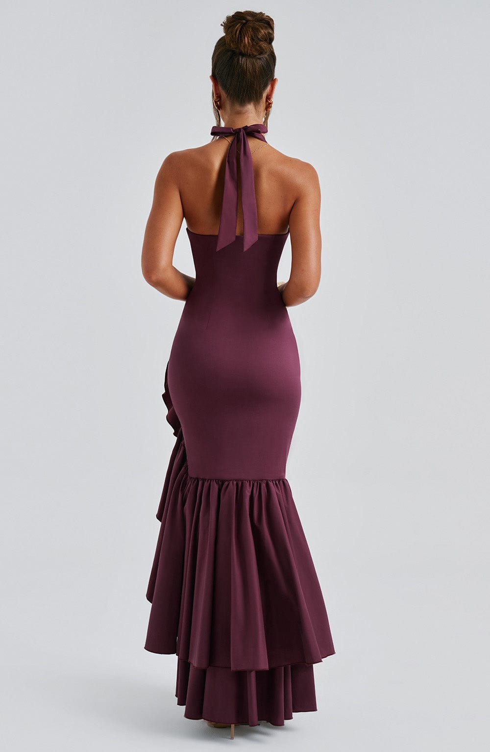 Safya Maxi Dress - Cherry Lacquer